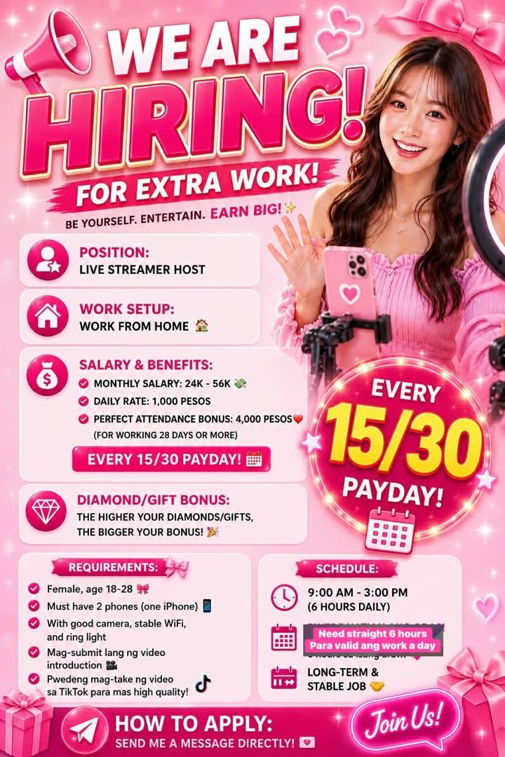 Hiring LIVE HOST